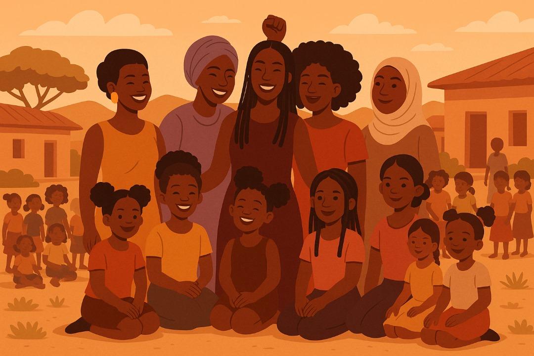 Women from our organization working together on community projects